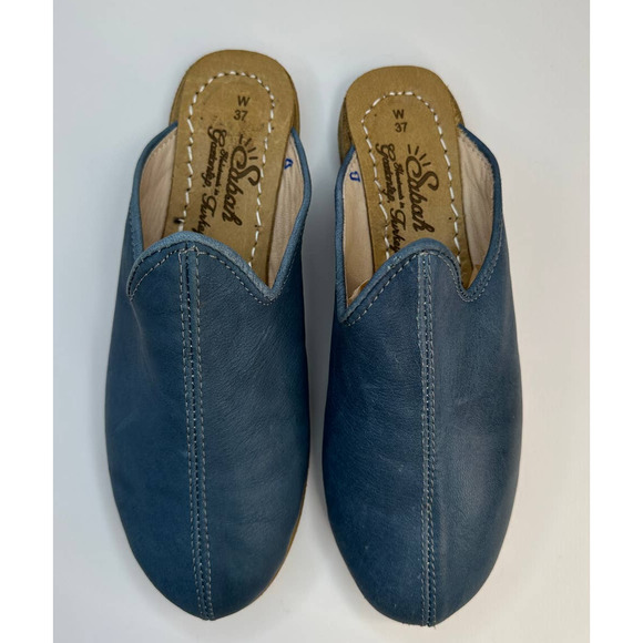 Sabah Babas Classic Baba Turkish Size 37 US 5 GORGEOUS Blue Color Rare Brand New - Picture 3 of 13